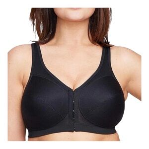 GLAMORISE Black MagicLift Front Close Posture Back‎ Bra US 52B UK 52B